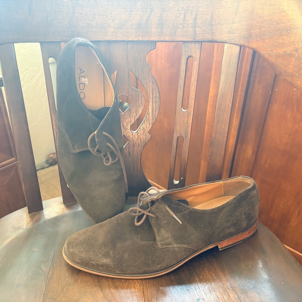 Aldo Men's Brown Suede Derbys